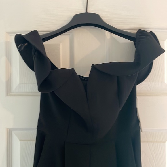 NEW Express Black Off the Shoulder Jumpsuit w/ Pockets - Picture 2 of 7